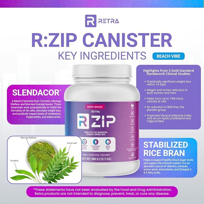 Rzip drink fat burning energy Berry Breeze Flavor