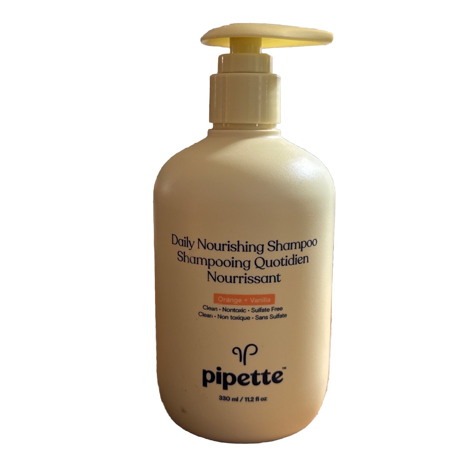 Pipette Daily Nourishing Shampoo ~ Orange & Vanilla ~ 11.2 oz. New ~ Unsealed
