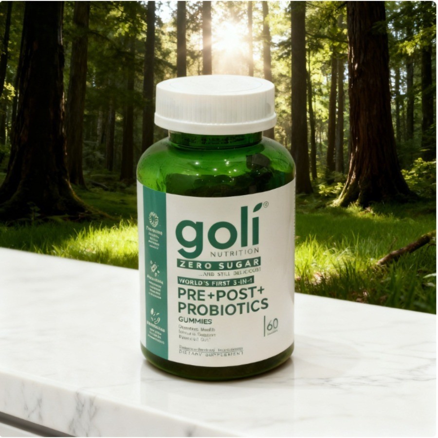 3 Pack Goli Zero Sugar 3-in-1 PRE+POST+Probiotics Gummies 60 Count++
