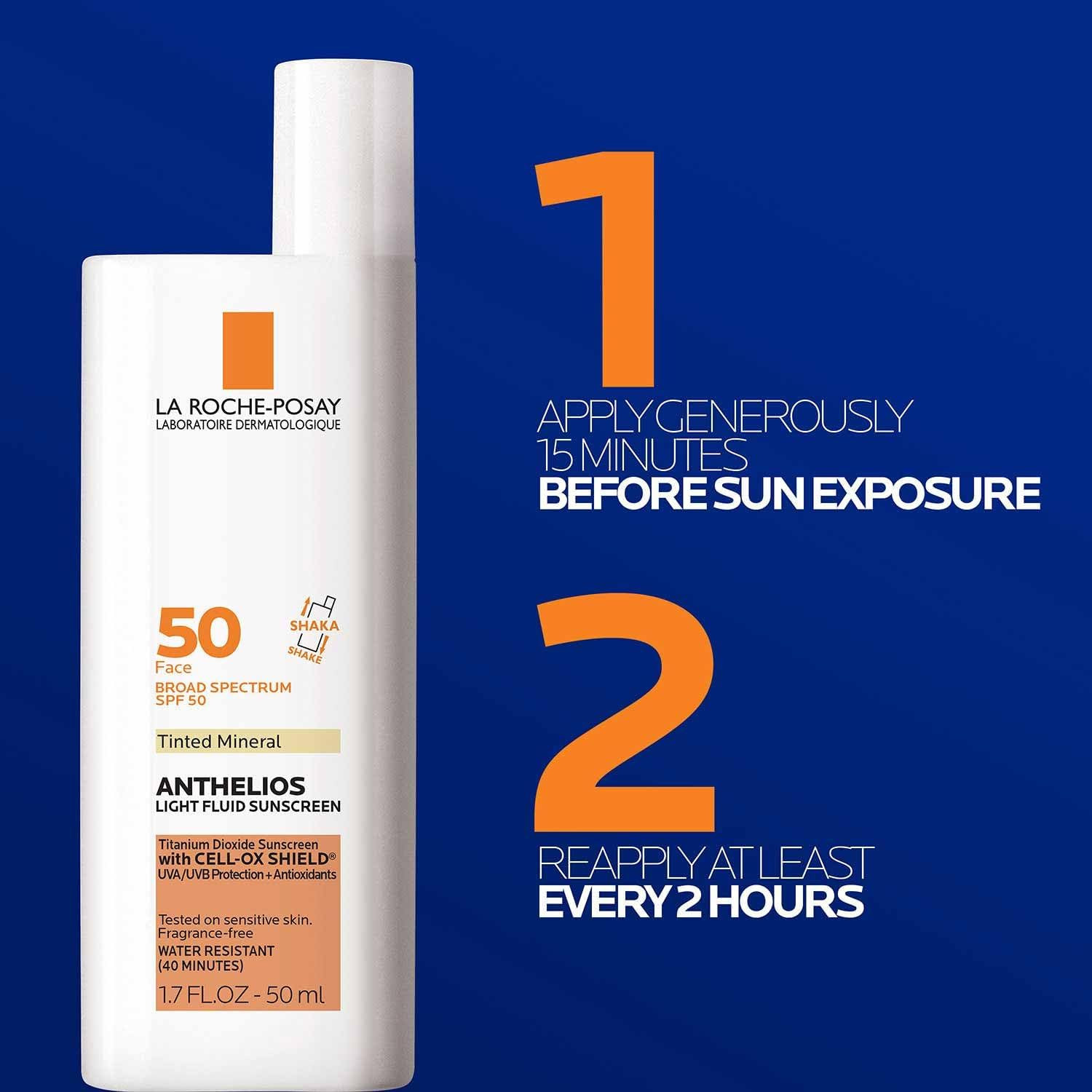 La Roche-Posay Anthelios Sunscreen SPF 40, Ultra-Light Fluid Broad Spectrum SPF