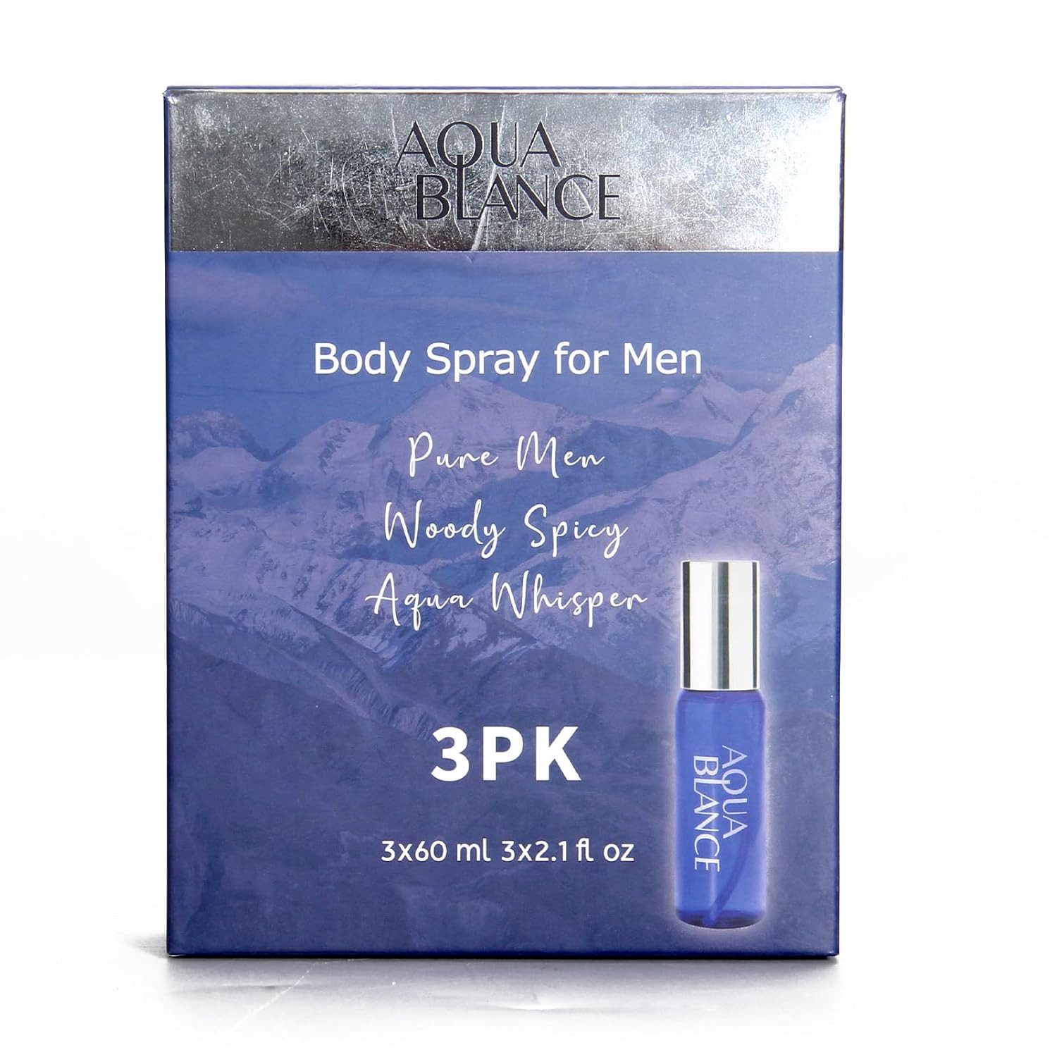 Body Spray for Men, 2.1 Fl Oz/60 ML, Travel Size 3-Pack Set