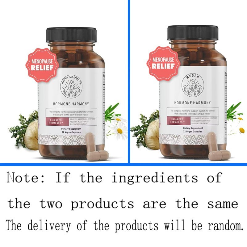 NEW Happy Mammoth Hormone Harmony Natural Hormonal Support for Women 72 Capsules