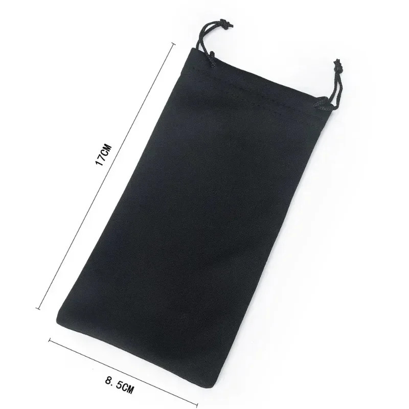 10 Pcs Soft Waterproof Sunglasses Bag with Drawstring Microfiber Dust Proof Pouc