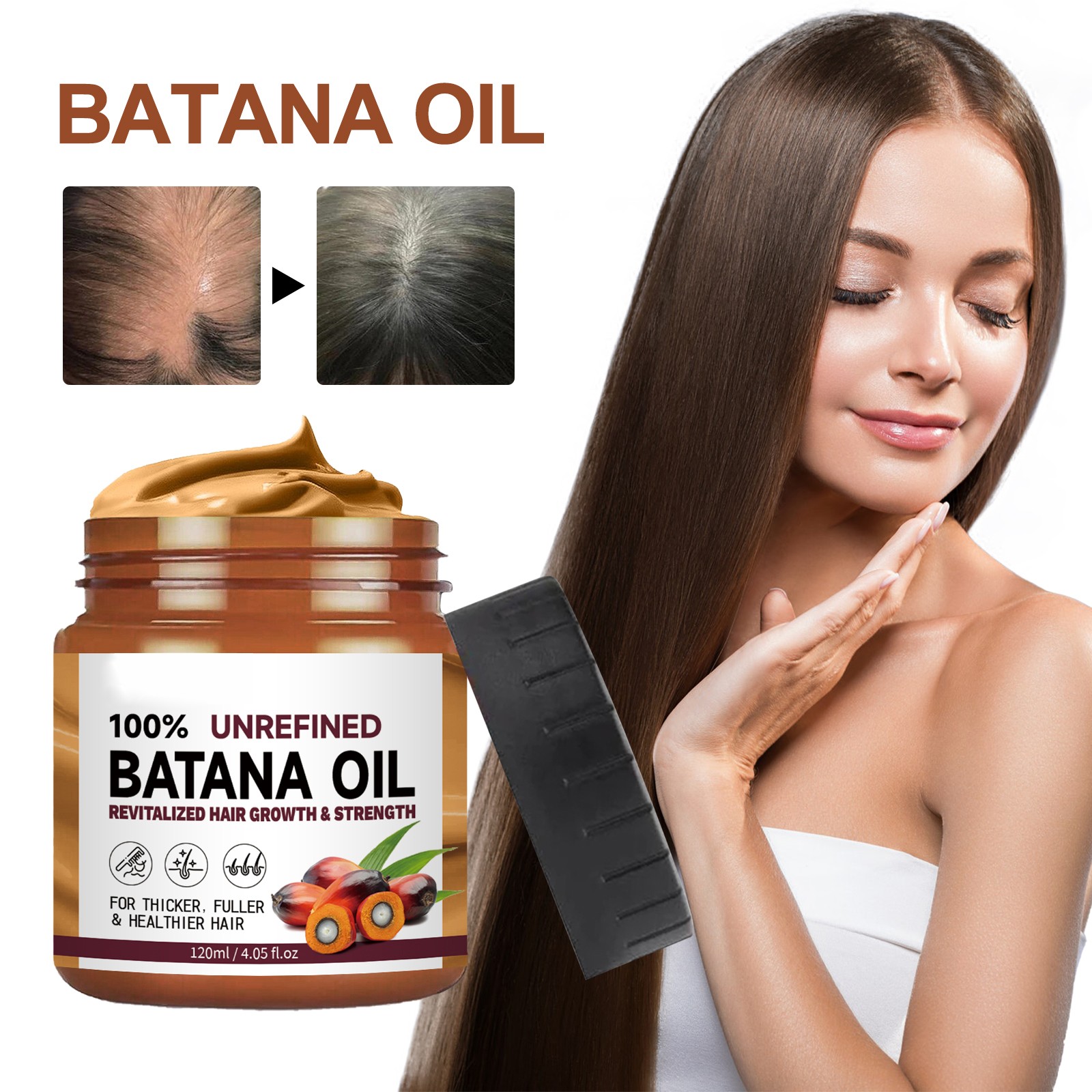 Batana Oil Conditioner for Hair Growth Hair Loss Treatment Men Women Hair Care