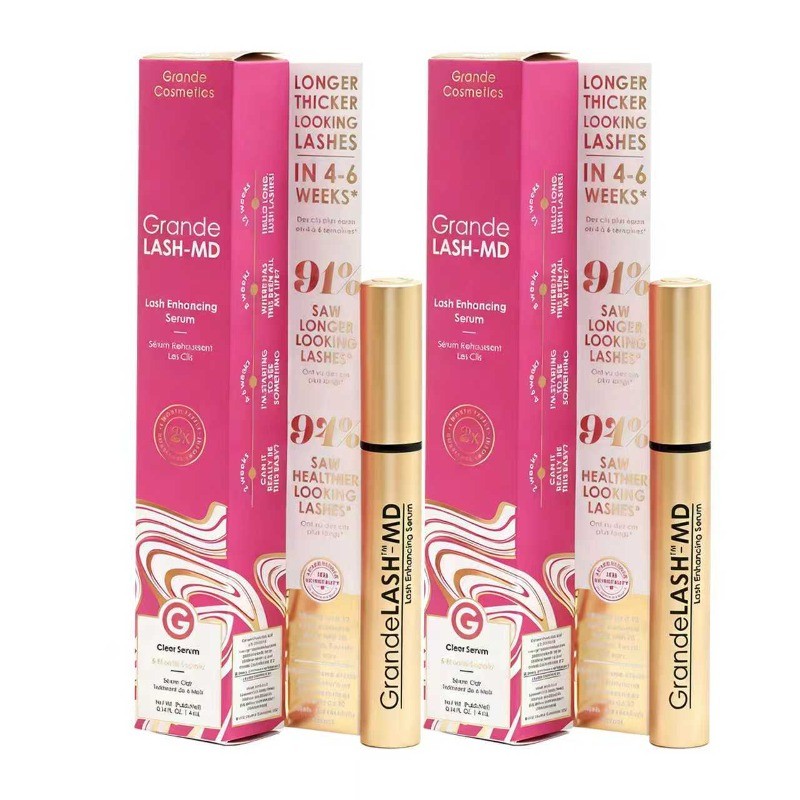 2PACK Grande LASH-MD Grande Lash Enhancing Serum 4ML 6 month Supply Newest