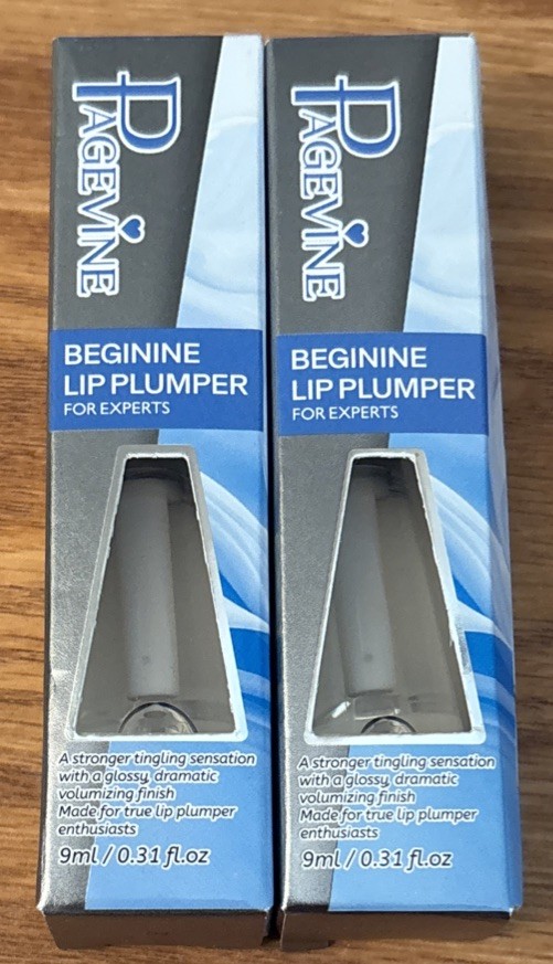 Page Vine Beginner Clear Gloss Lip Plumper Exfoliating Lip Oil Exp 11/2030