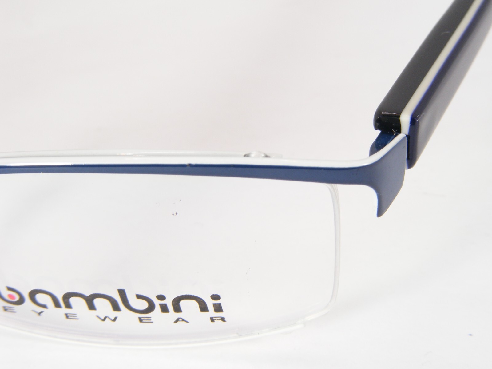 Bambini EYEWEAR 2103 2 BLUE /WHITE UNIQUE RARE EYEGLASSES GLASSES 53-18-135mm