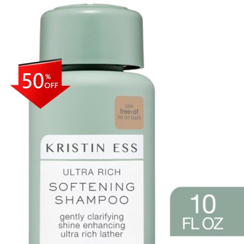 Kristin Ess Softening + Moisturizing Shampoo – Sulfate Free Color Safe -10 fl oz