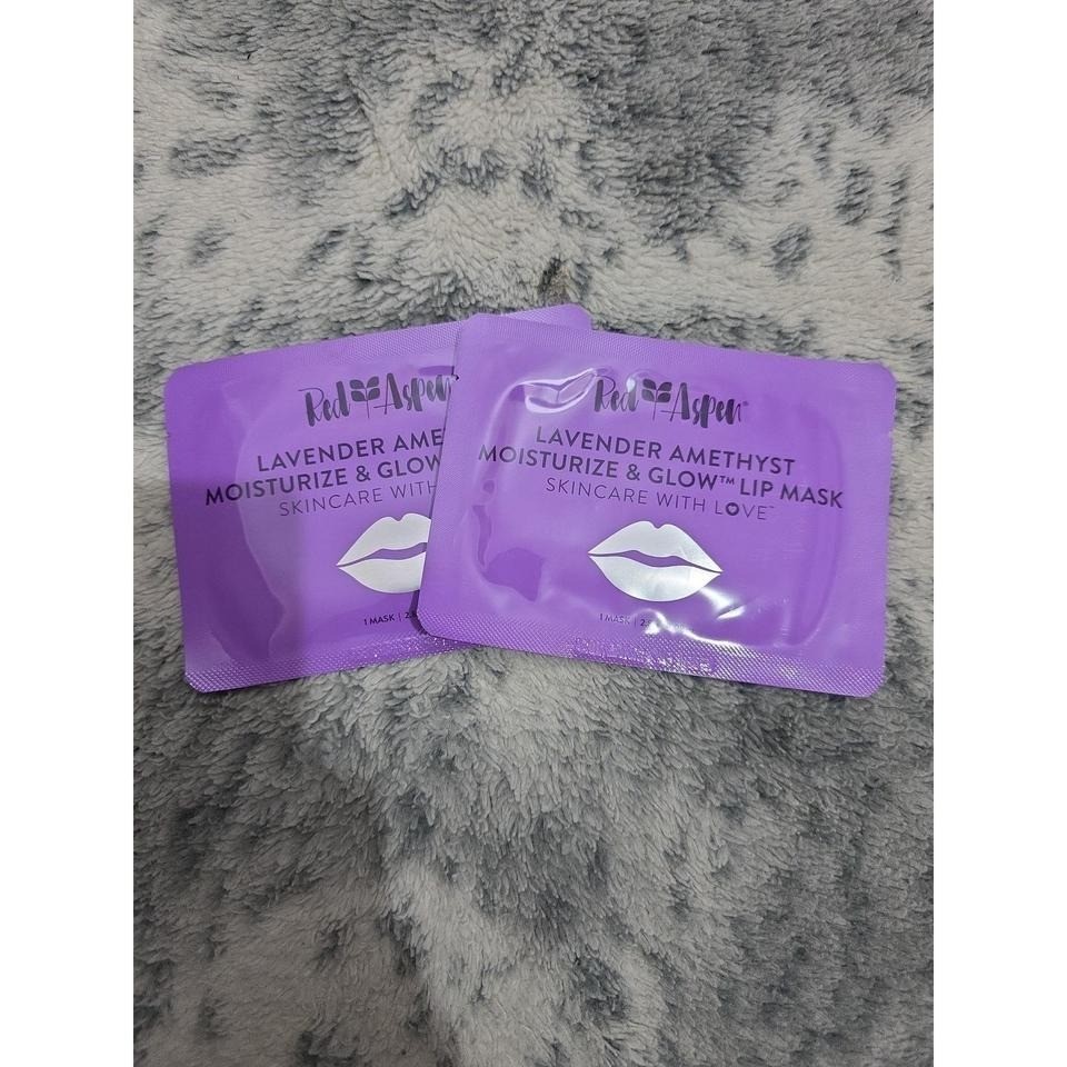 Red Aspen Lavender Amethyst Moisturize & Glow Face Eye and Lip Mask Set 6 Pack