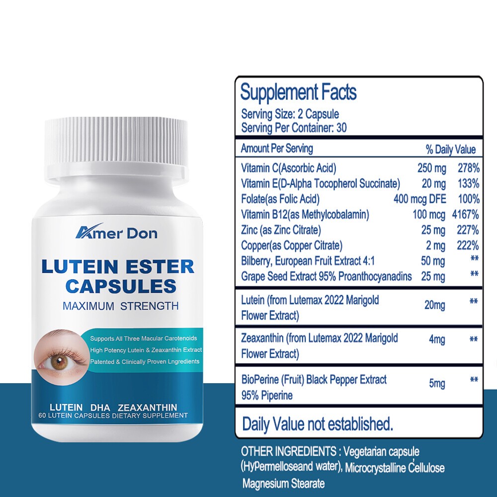 Lutein Eye – Premium Eye Protection Formula,Vision Health- Zeaxanthin, Vitamin A