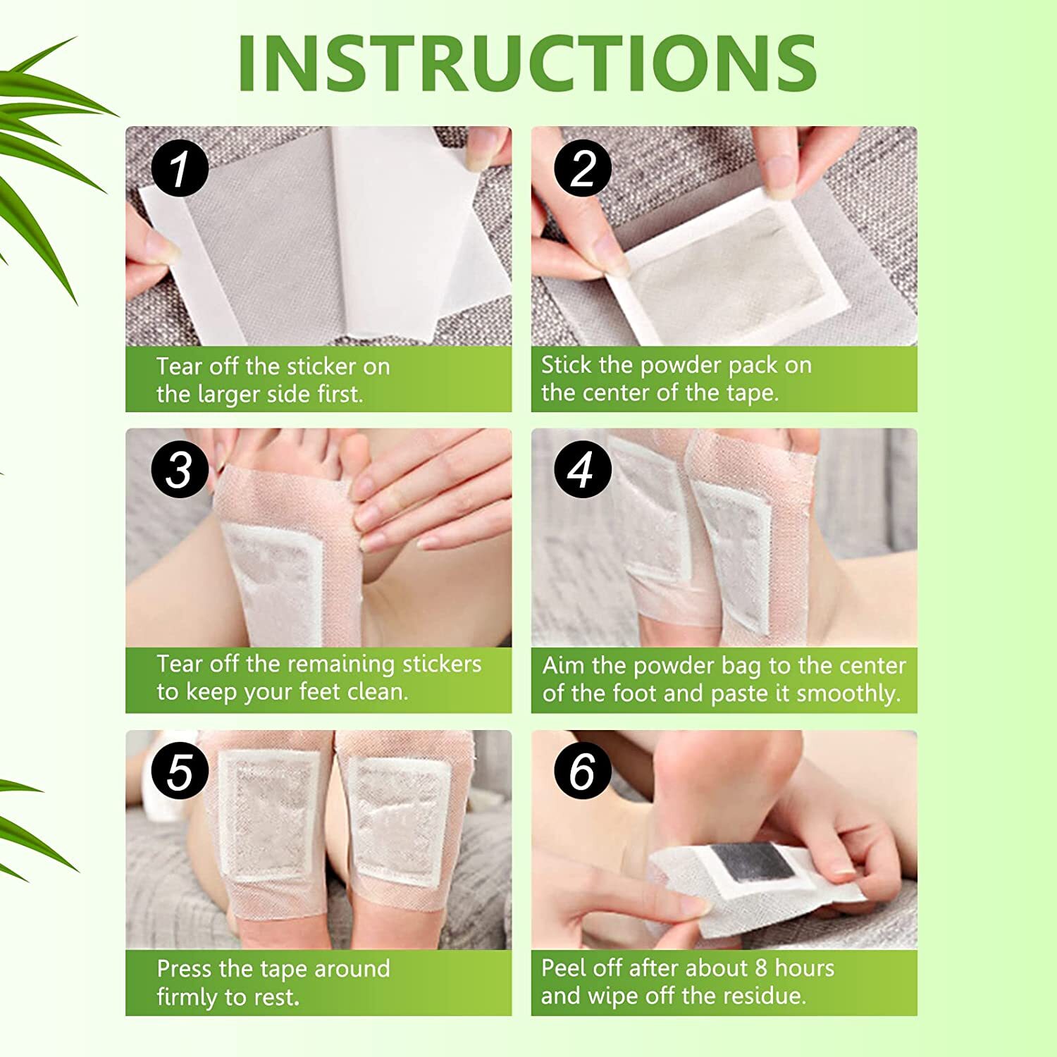 150Pcs Foot Detox Patches Pads Toxins Deep Cleansing Herbal Organic Slimming Pad