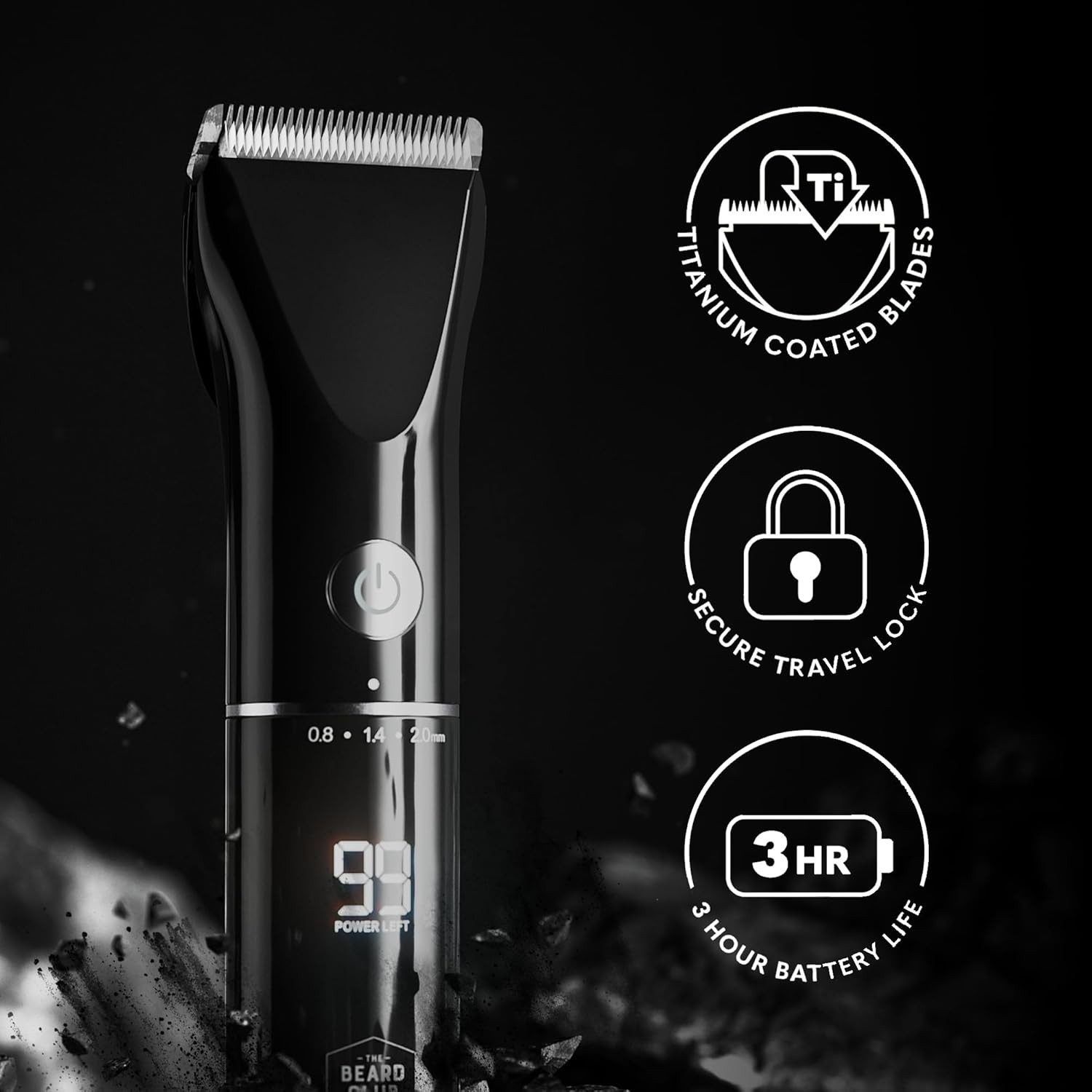 Beard Trimmer for Men – Electric Cordless Rechargeable Beard & Hair Trimmer – Hi