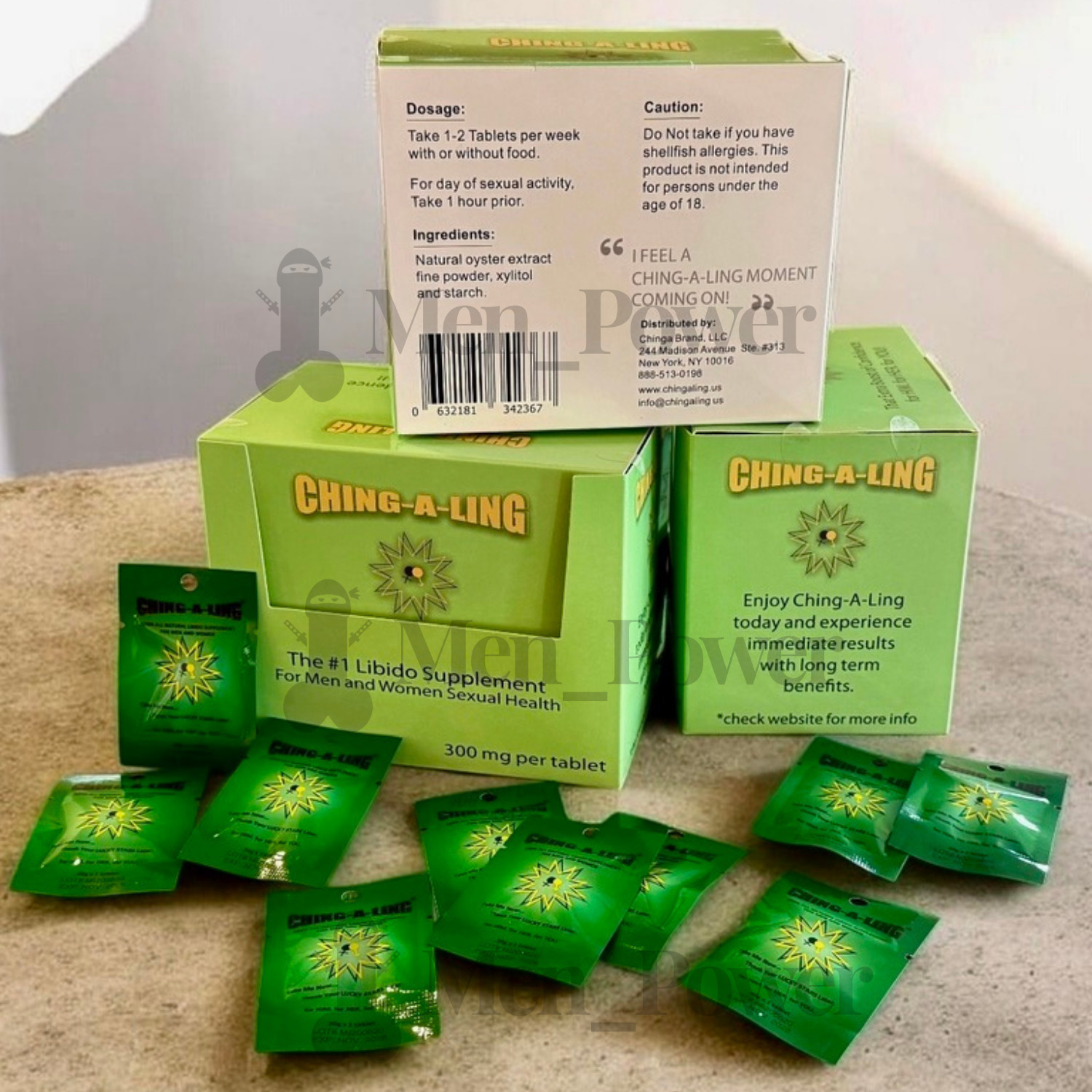 Ching A Ling Libido Support for Men & Women | 12-High Potency Pills