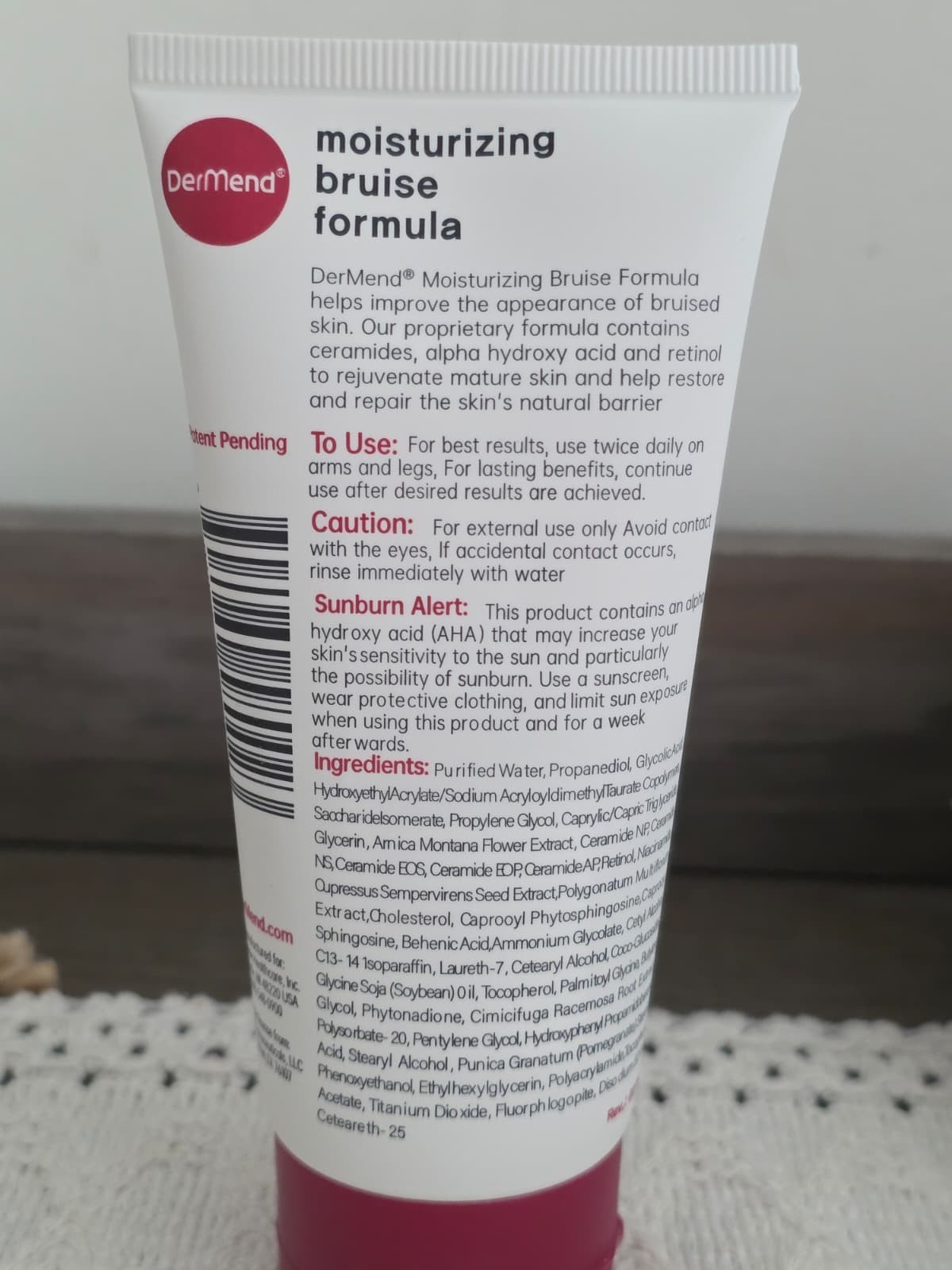 dermend moisturizing bruise formula cream 4.5 oz Exp 31/5/28