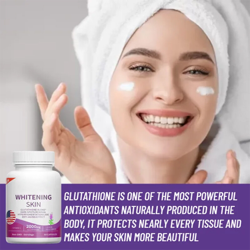 Glutathione Blend 2000mg Capsules – Whitening,Supports healthy skin & immunity