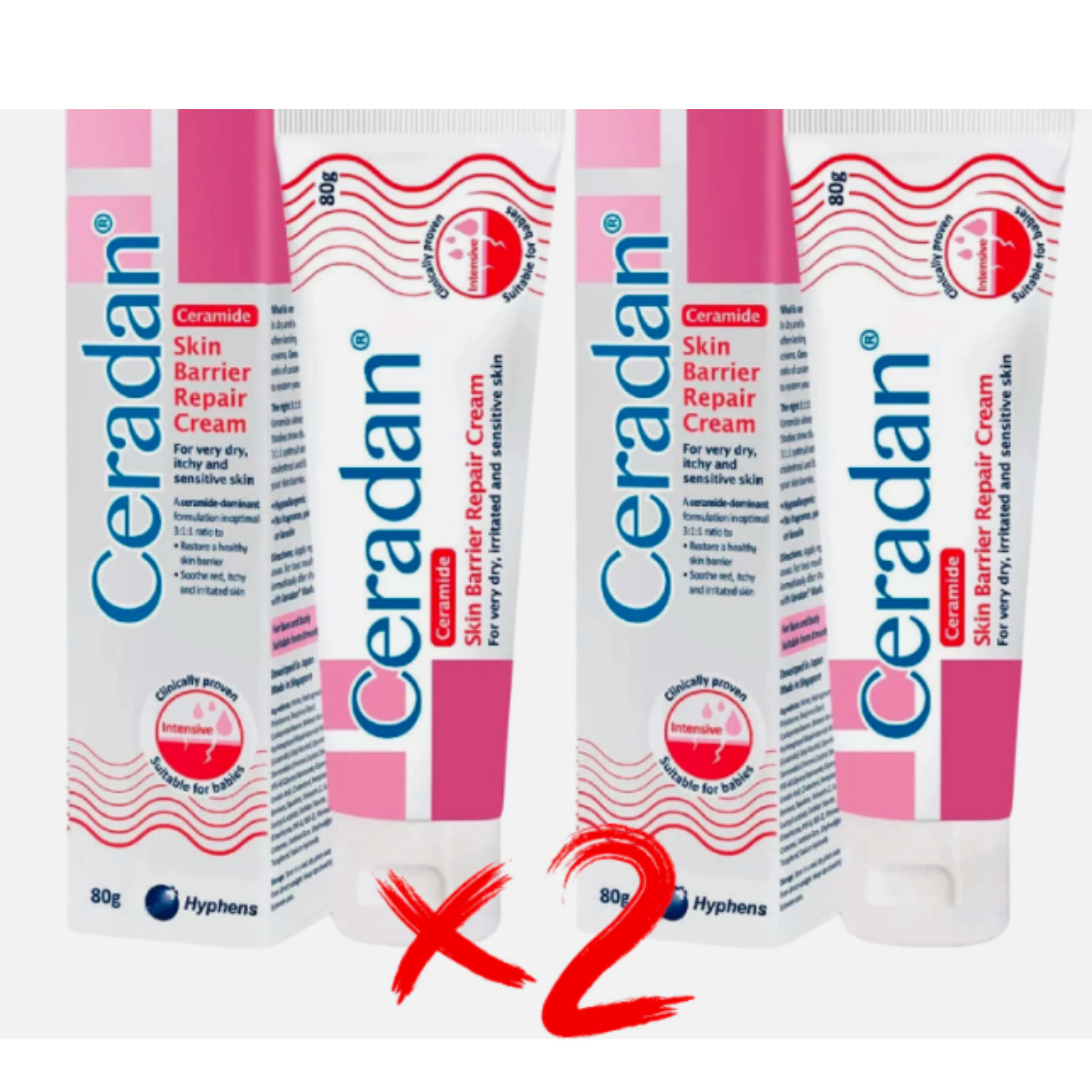 80g ( X 2 ) Original CERADAN Cream Ceramide Dominant Skin Barrier Repair Cream