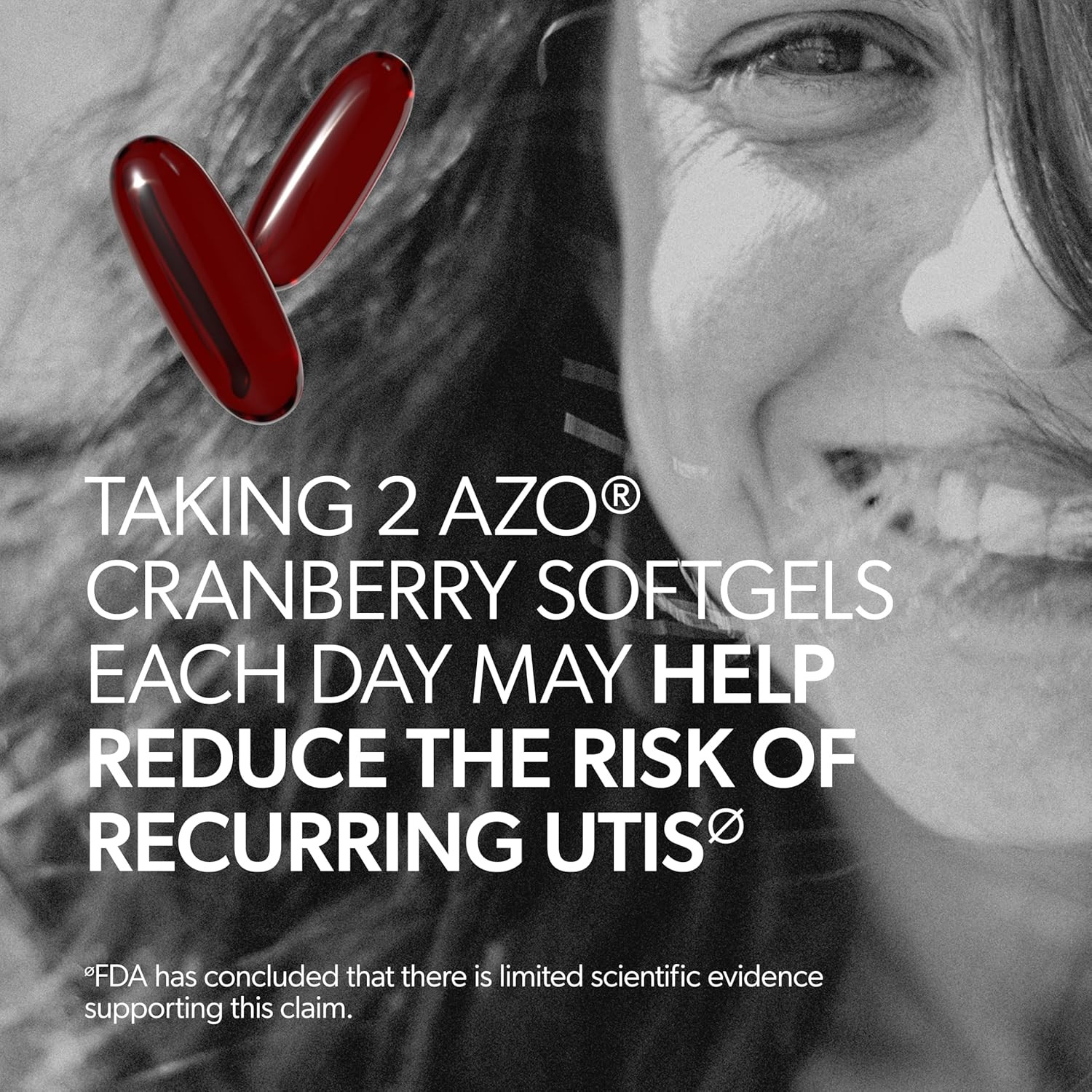AZO Cranberry Supplement, Made with Concentrated Whole Fruit Cranberry Powder to