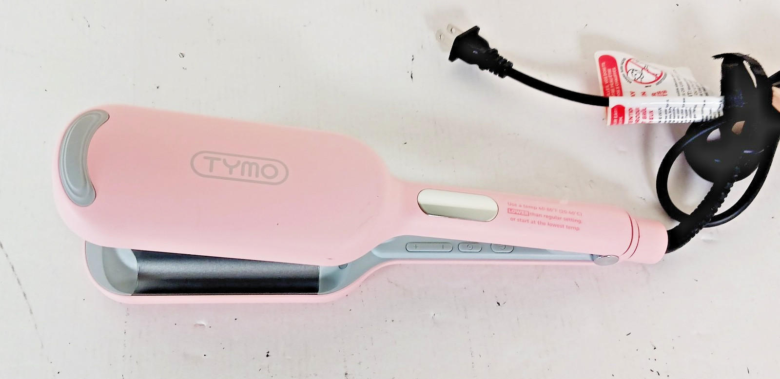 TYMO ROVY Hair Crimper Waver Hair Tool Deep Wave Curling Iron Wand Ionic – Pink