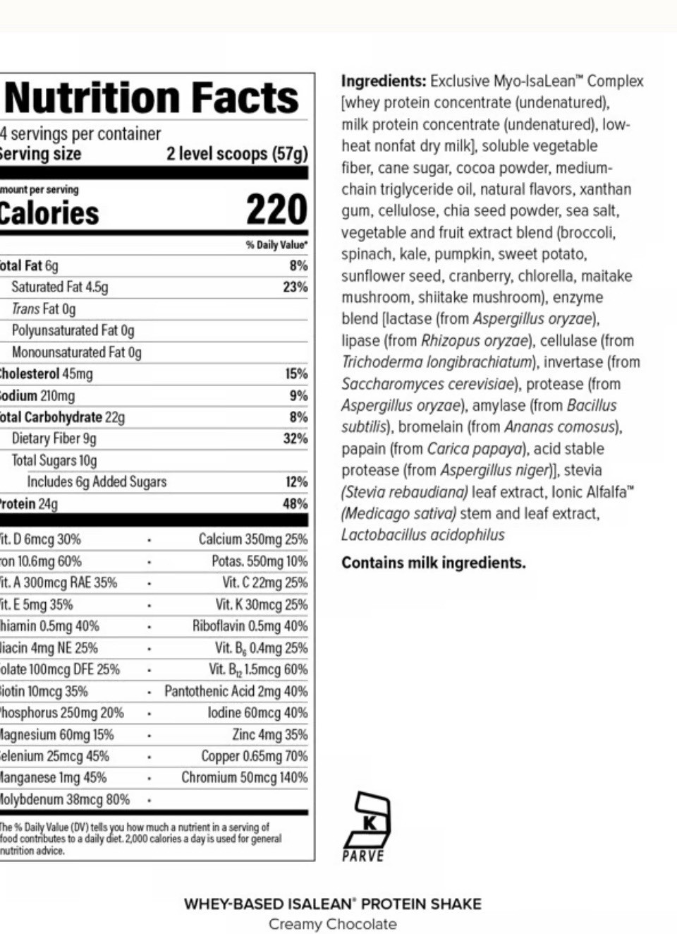 Isagenix Isalean Protein Shake MCT Creamy Chocolate 28.1 Oz Exp 10/26 Shiping🆓