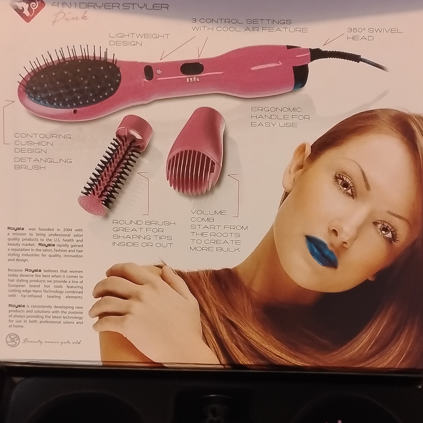 This is a Royale 4-in-1 interchangeable blower brush set