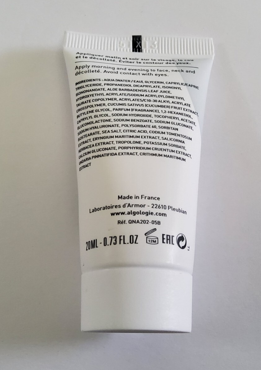 Lot Of 4-Algologie Hydra Tender Cream Travel Size, 20ml/0.67 fl oz, Sealed