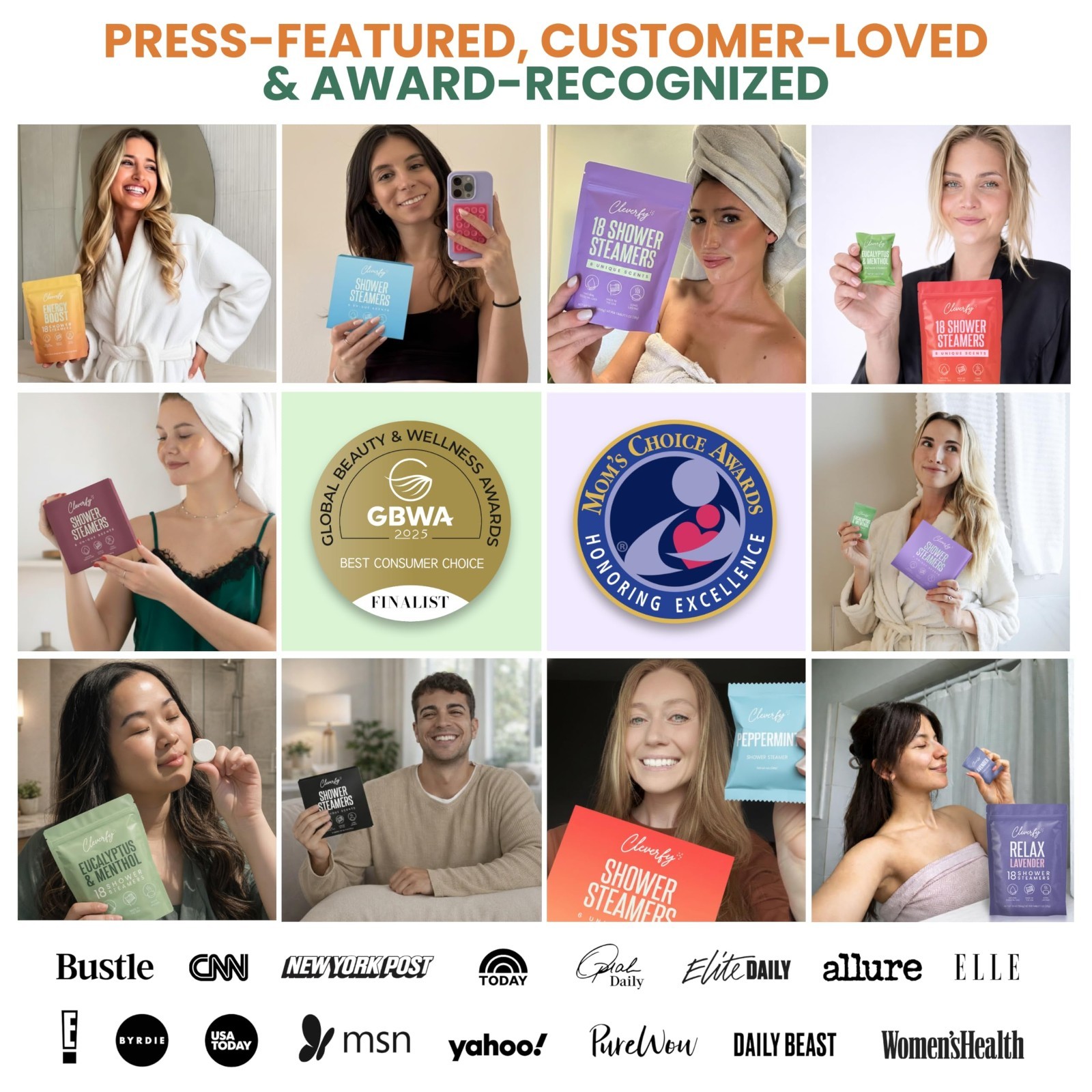 Citrus Shower Steamers Aromatherapy – 18 Tablets, Perfect Birthday Gifts for Wom