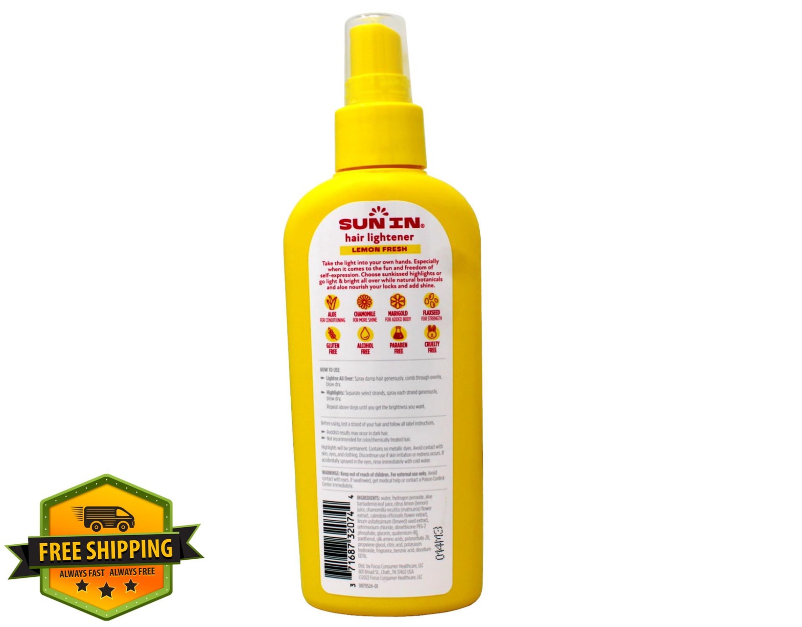 Sun-In Hair Lightener Spray Lemon Fresh 4.70 oz (Pack of 12)