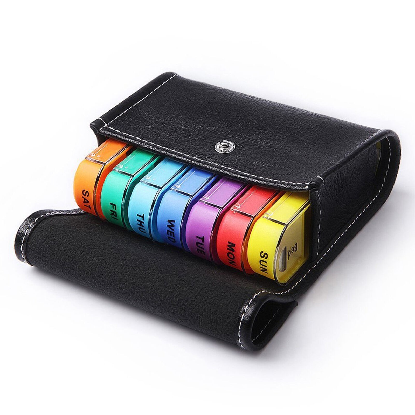 Storage 7 Day Weekly Container Organizer Pill Box Dispenser Medicine Tablet Case