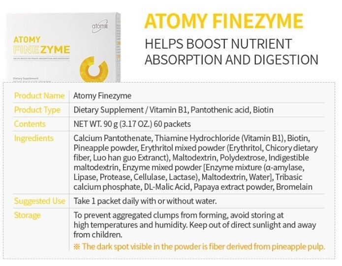 ATOMY Finezyme 30pcs x 2, 60pcs/ Renewed Package / Latest Production/ K-Health