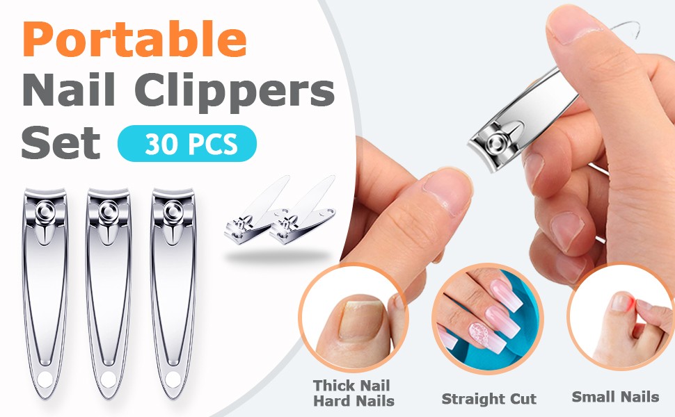 30-Pa Finrnail Clippers Pa, Stainl Steel Small Nail Clippers in