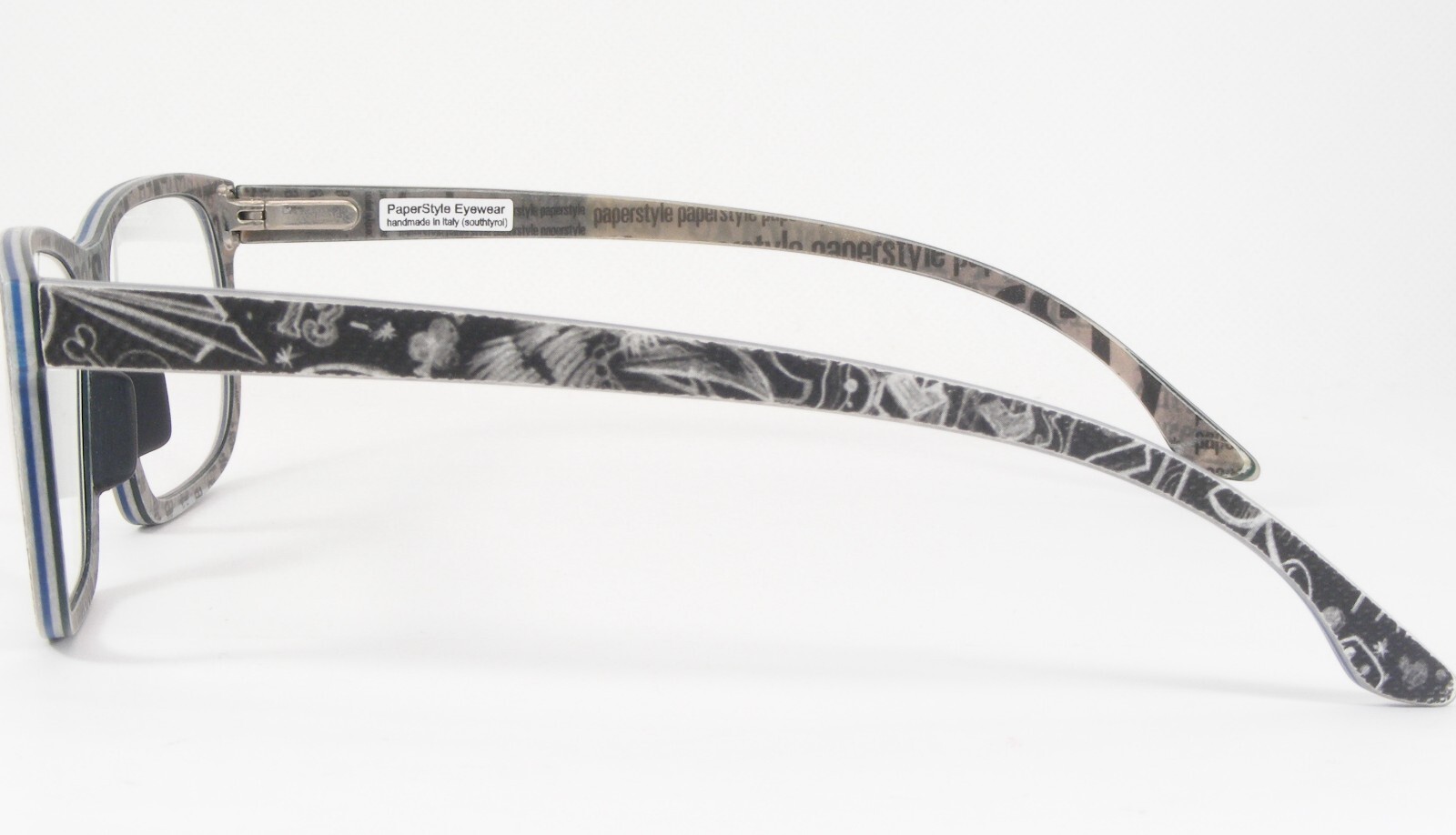 Paperstyle R/Stere 010-7 Grey /Blue UNIQUE RARE EYEGLASSES FRAME 53-20-140 Italy