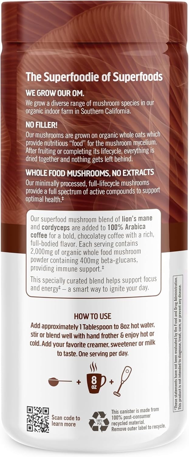 OM Superfood Mushroom Coffee Blend, 6.13 oz