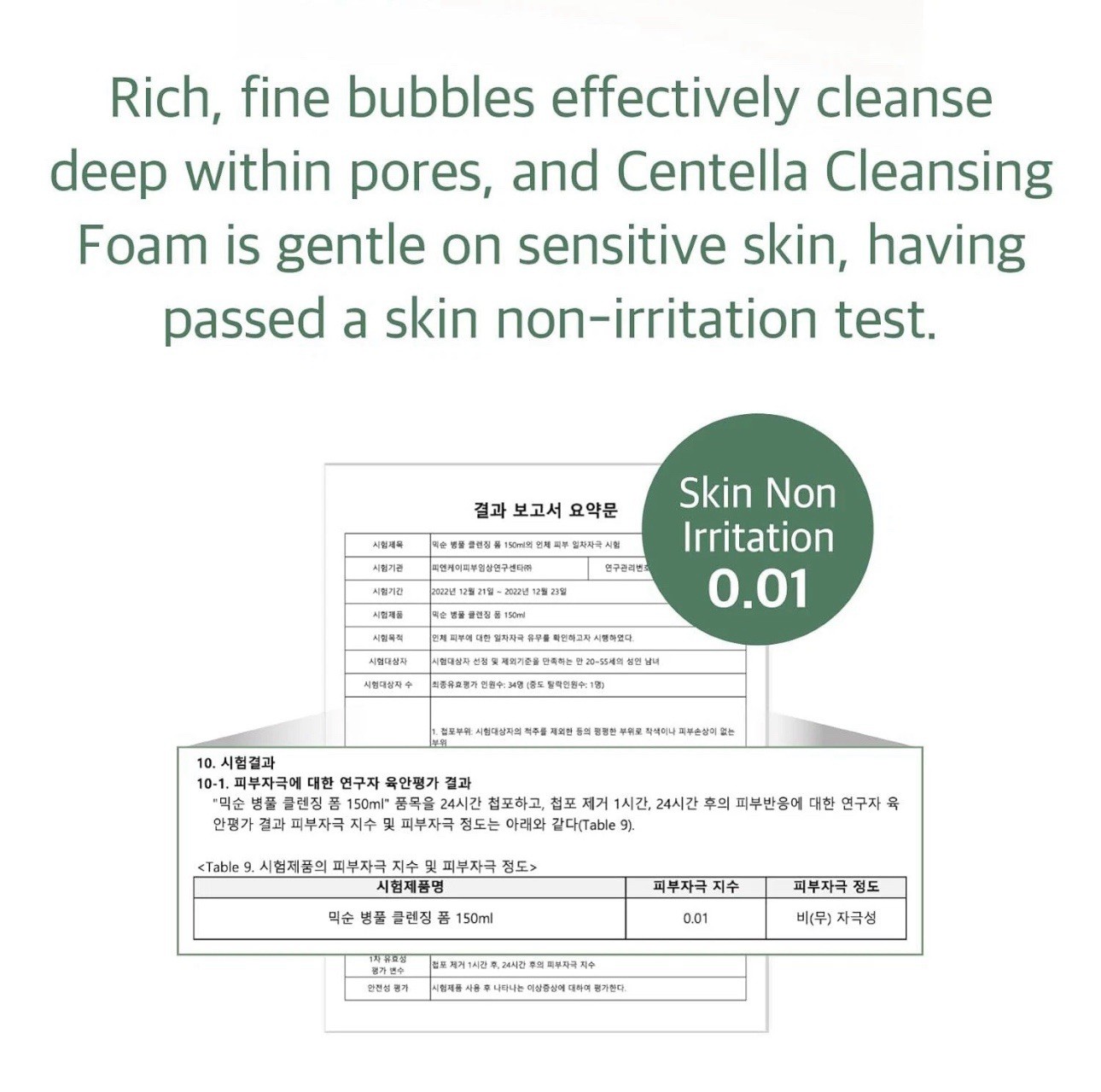 MIXSOON Centella Cleansing foam 150ml / 5.07 fl.oz.