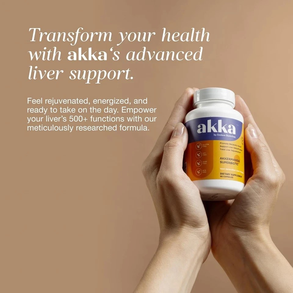 3Packs AKKA-Premium Liver Cleanse Detox & Repair Superbiotic,Gut Health 180 Caps
