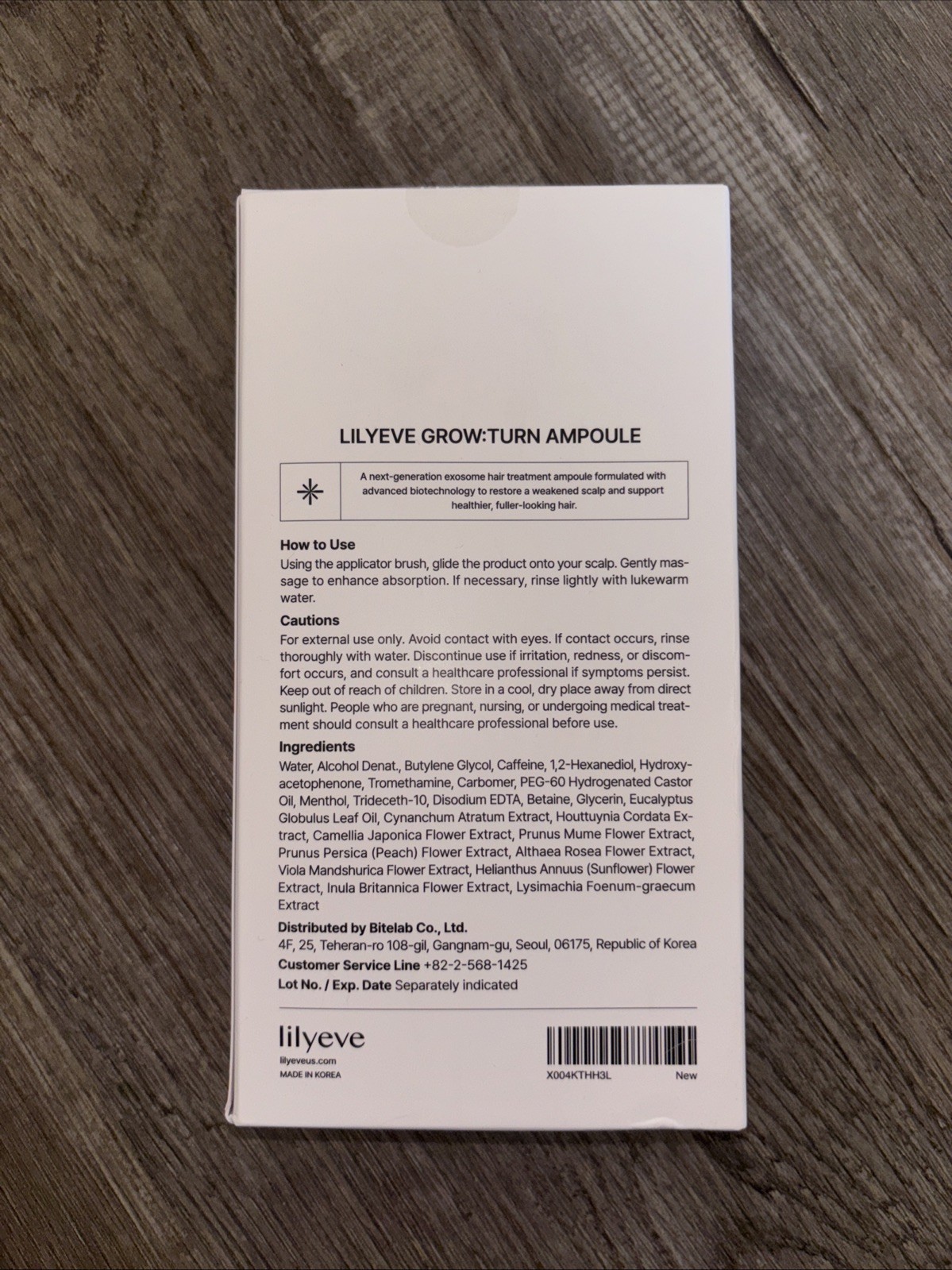 [US Seller] Lilyeve Grow Turn Ampoule Hair Scalp Care 100ml