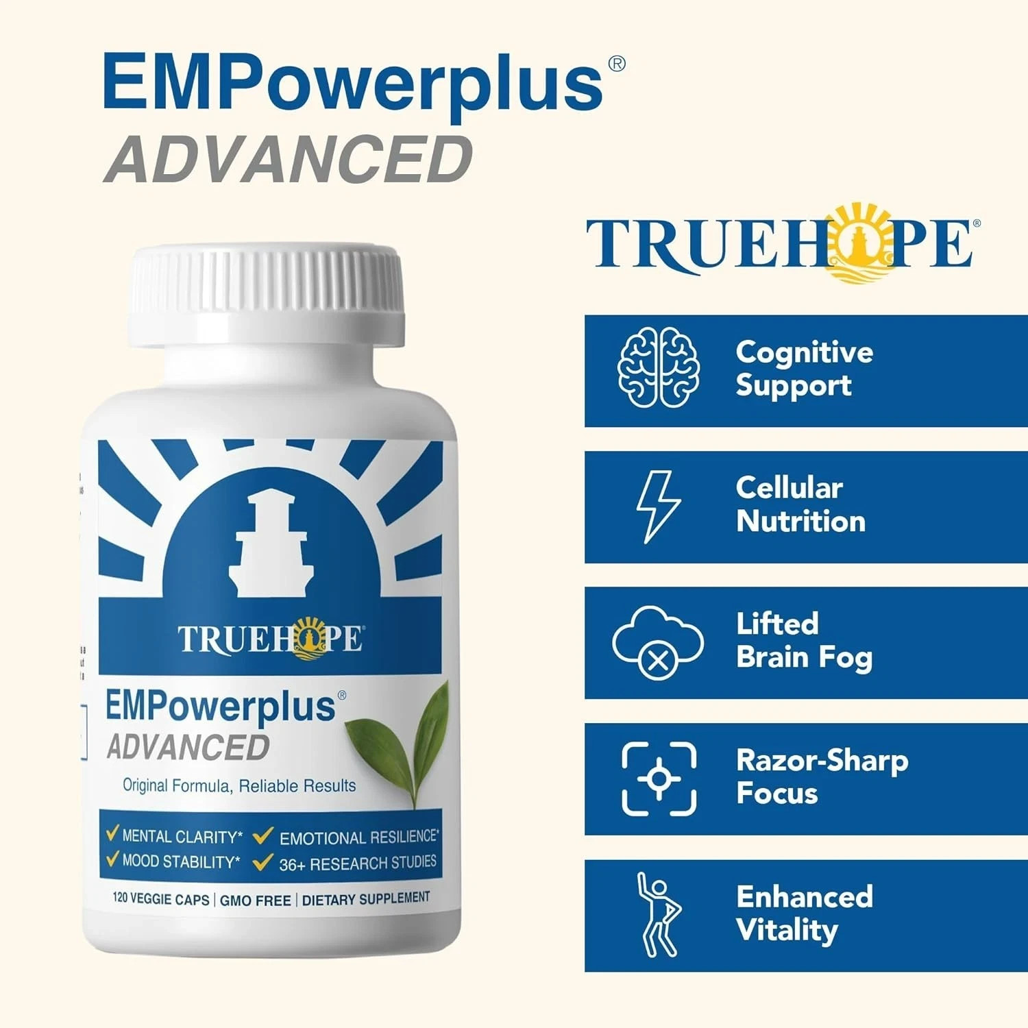 Truehope EMPowerplus Advanced Multivitamin for Women and Men – 120 Capsules