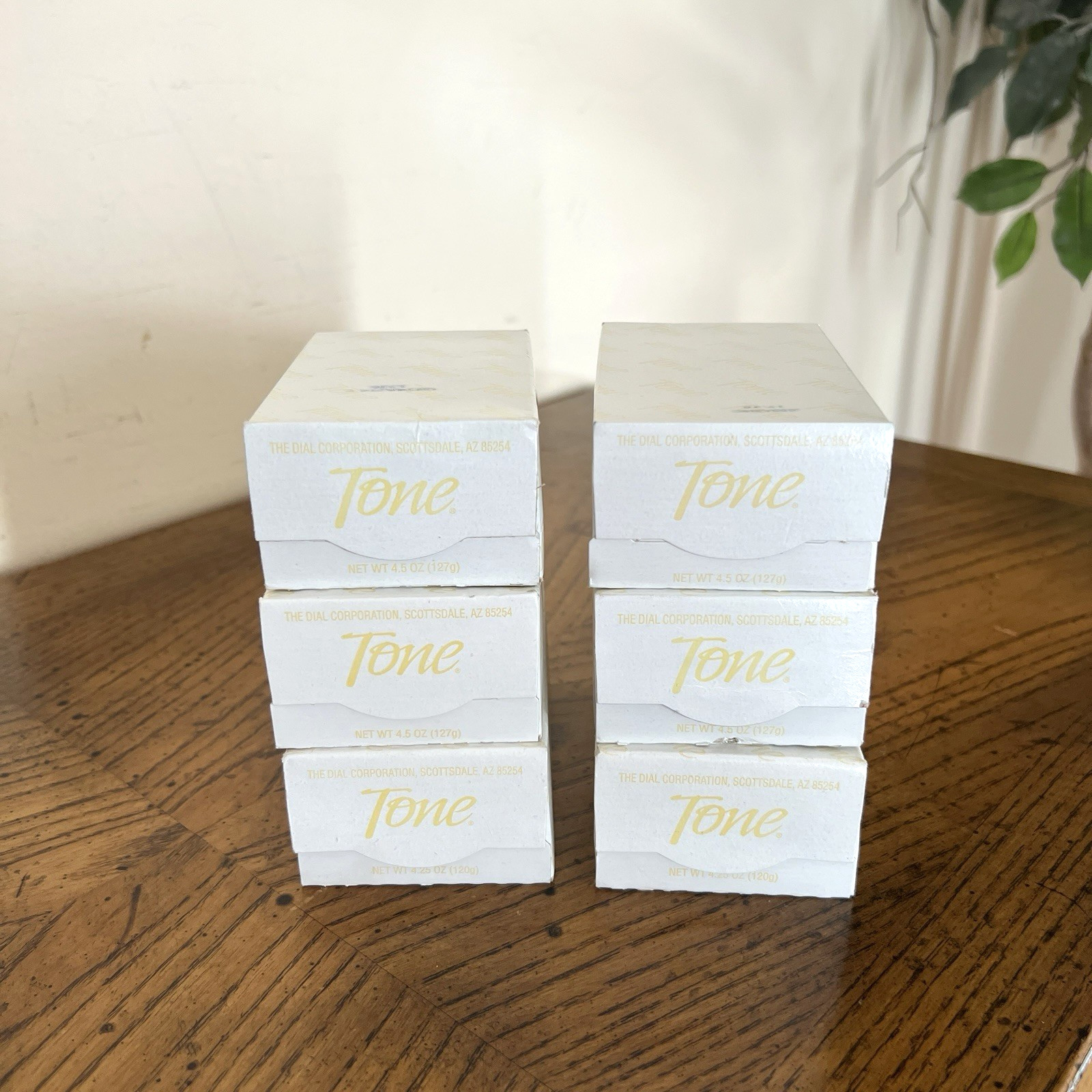 Tone Original Bar Soap 4.25 oz Lot of 6 Unknown Scent Logo Box New Discontinued