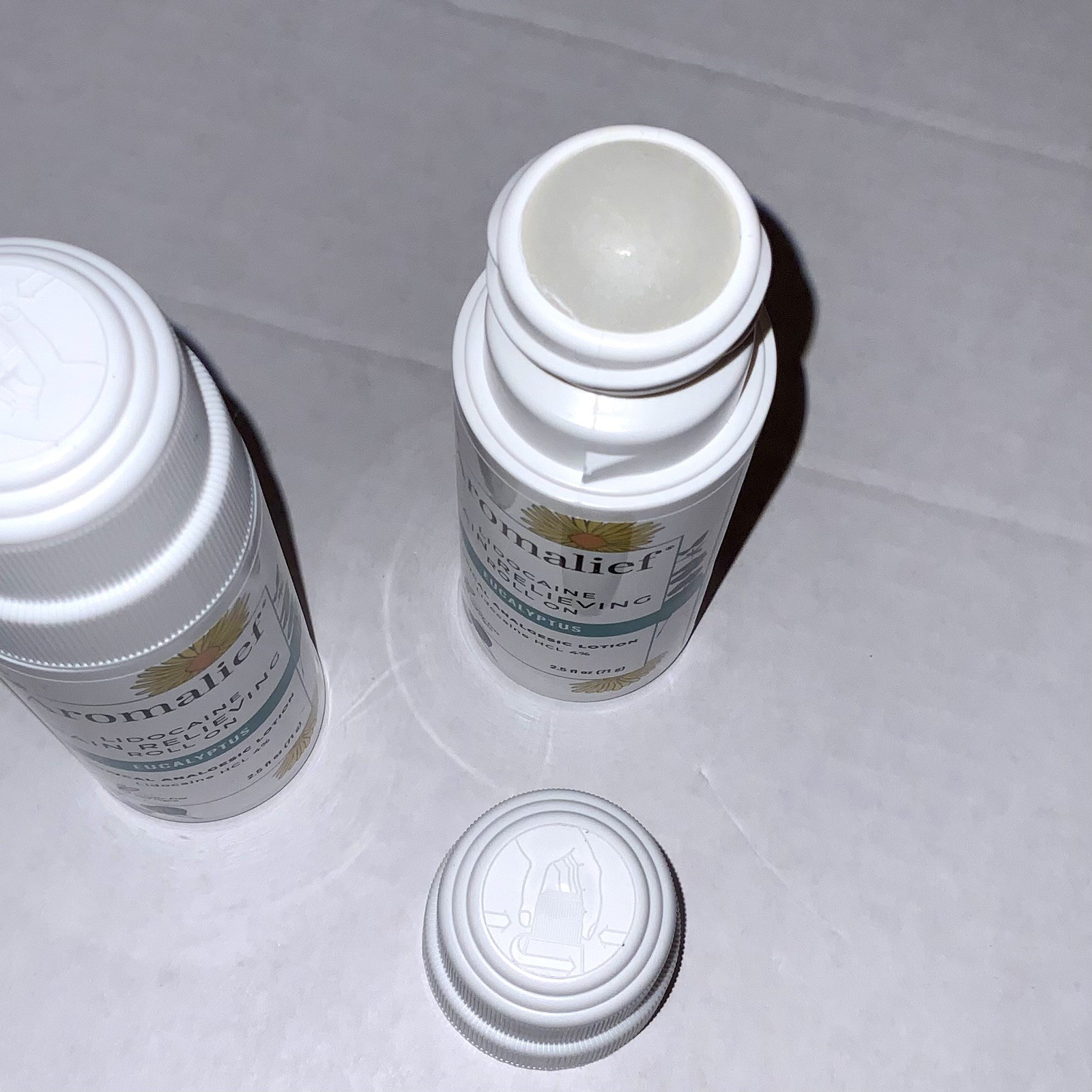 2 PACK Aromalief Eucalyptus ROLL ON Analgesic 4% Lotion joint Pain Relief Cream