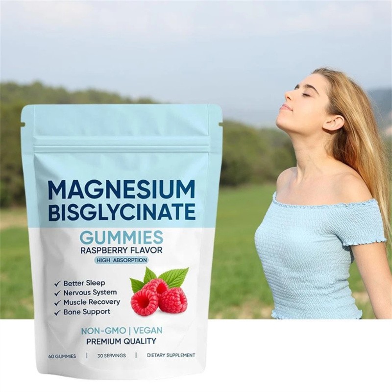 Magnesium Bisglycinate Gummies, with 400mg Magnesium Bisglycinate Chelate