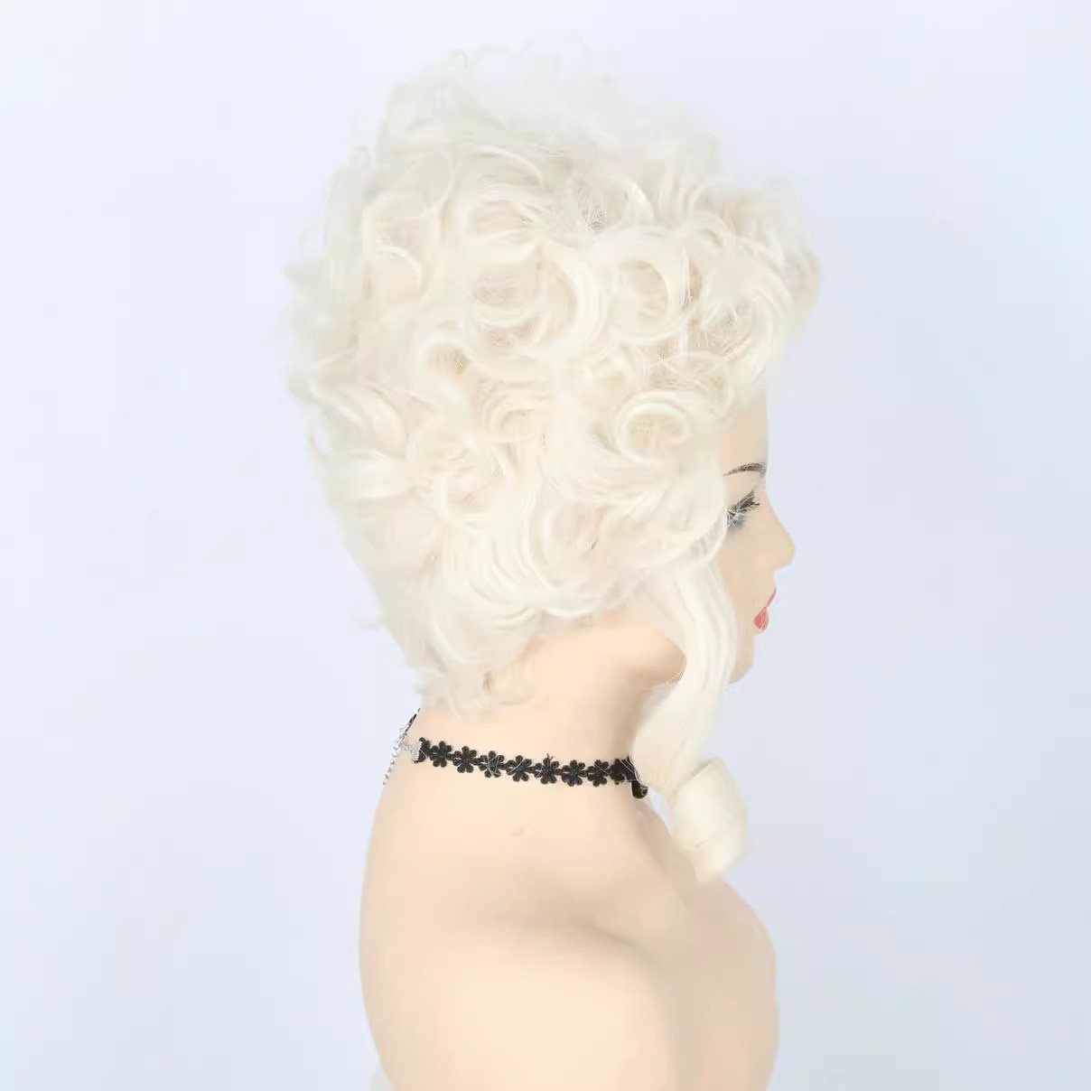 European Royal Court Queen Synthetic Full Wig Marie Antoinette Cosplay Wig