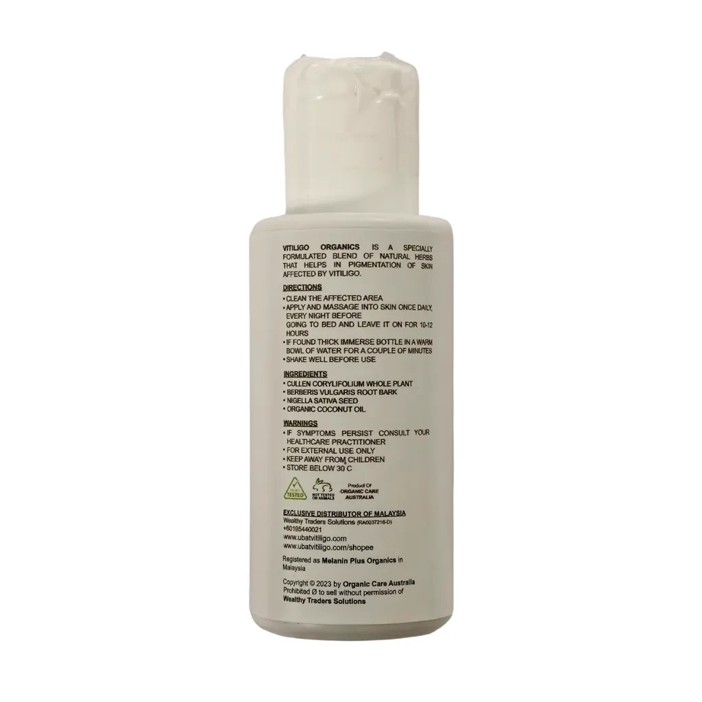 1x Vitiligo Organics Naturally 30ml for White Spots Skin Repair RePigmentation