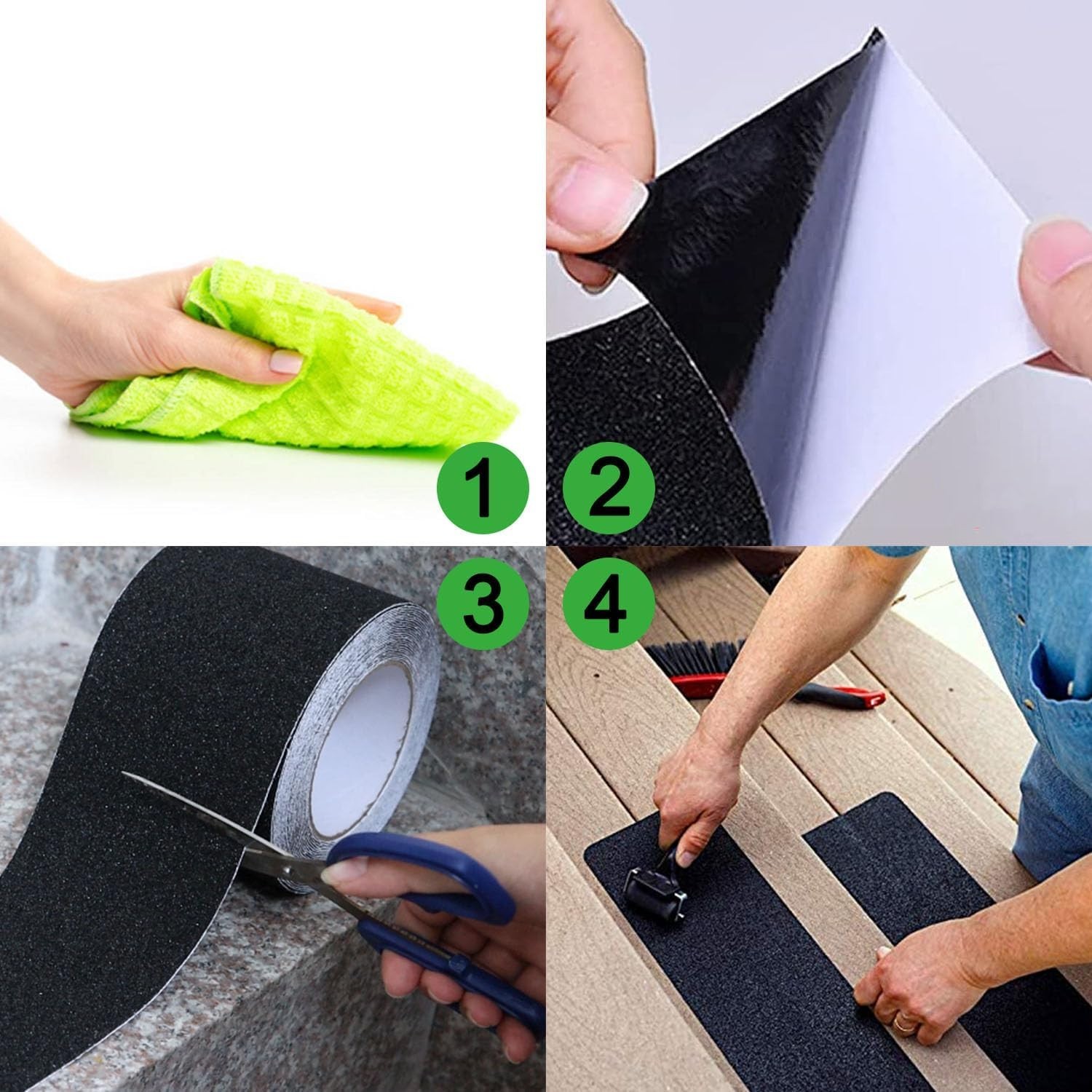 Professional 1″ x 35Ft Waterproof Anti-Slip Grip Tape for Indoor/Outdoor Use