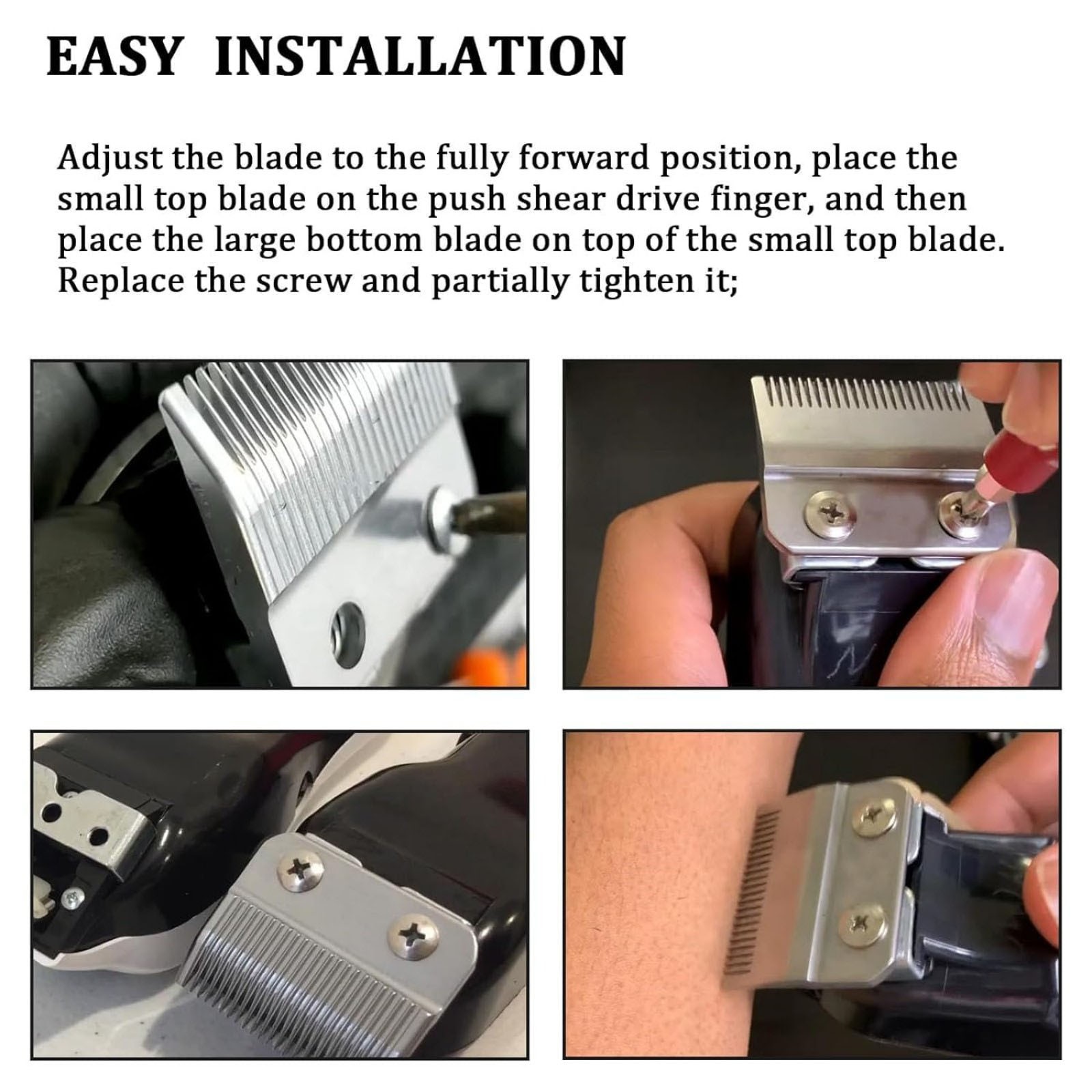 1PC Stainless Iron Clipper Blade Replacement For Wahl 5 Star Senior/Magic Clip