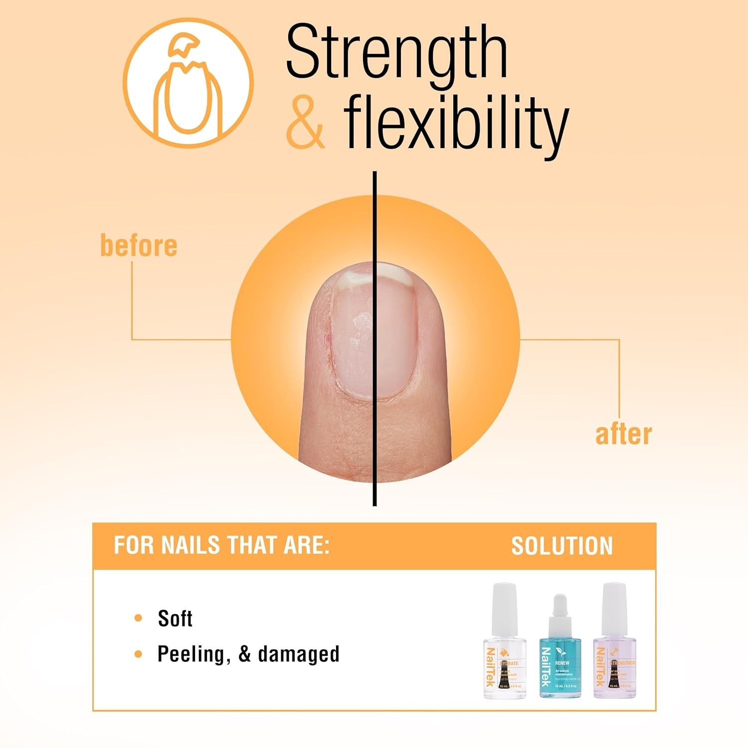 Nail Tek Formula 2 Nail Strengthener 0.5oz