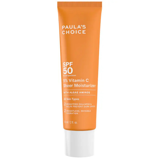 NIB 100% Authentic Paula’s Choice 5% Vitamin C Facial Moisturizer SPF 50, 2 oz