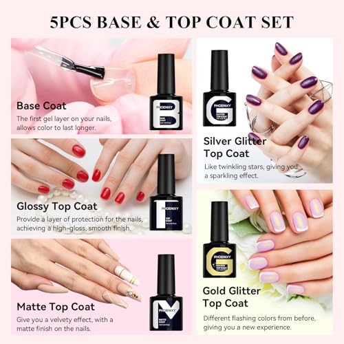 30 Pcs Gel Nail Polish Set, 25 Colors U V Gel Nail 30 A-Nude Pink Red Series