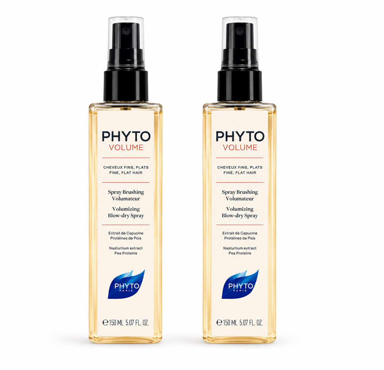 PHYTO Volume Volumizing Blow-Dry Spray Duo – 2 x 150 mL / 5.07 fl oz