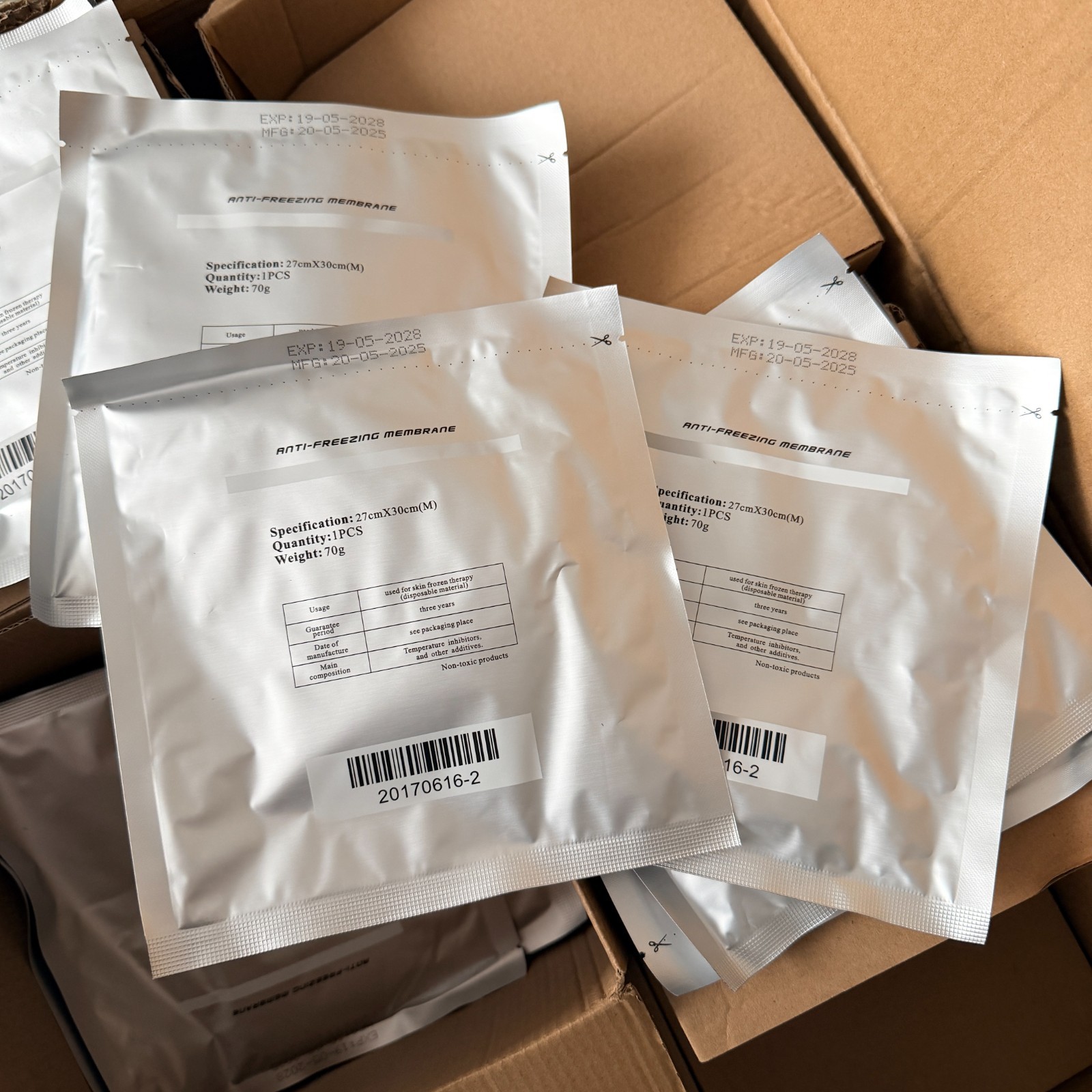 10/20PCS 70g M Antifreeze Membrane Cryo Pad For Cold Lipolysis Machine US Stock