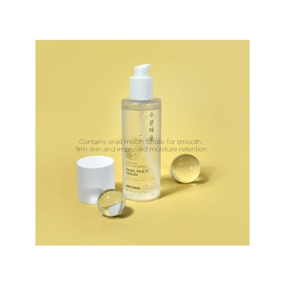 PrettySkin Snail Multi Serum – 150ml – NEW