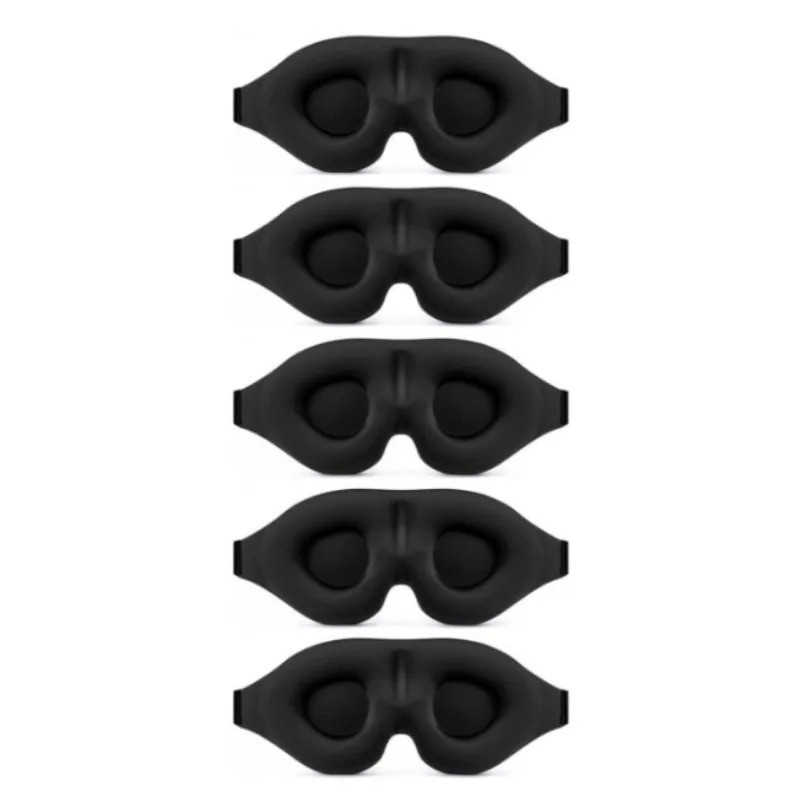 3D Sleep Mask Contoured Cup Blindfold Concave Molded Night Eye Mask Block Out Li